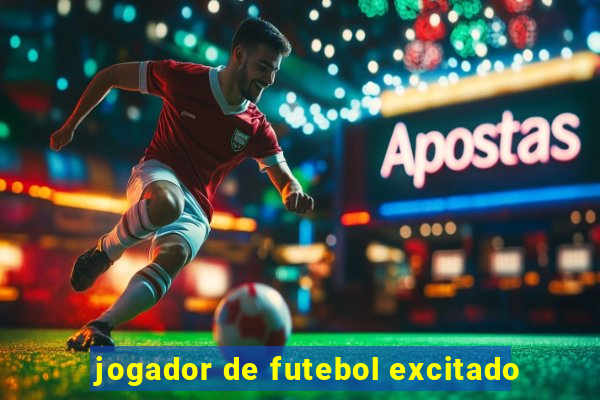 jogador de futebol excitado